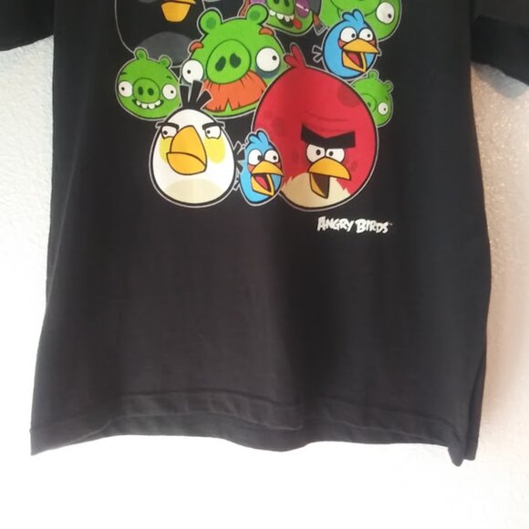Angry Birds boy's size YXL black multicolored T-shirt - Picture 3 of 14